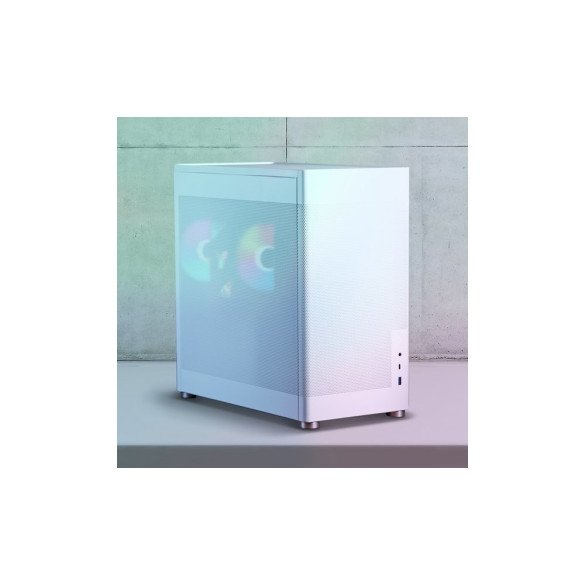 리오나인 메쉬박스 CG375F46P 화이트 라이젠5 7500F RTX4060 게이밍 데스크탑 컴퓨터 Win11 Pro 